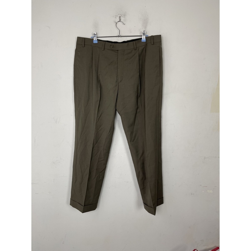 LRL Ralph Lauren Mens Dress Pants 38x29 Pleated High Performance Wool Fall Prep